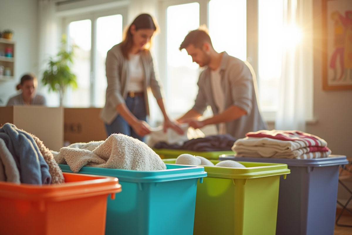 Alternatives d’emballage sans cartons pour un déménagement efficace