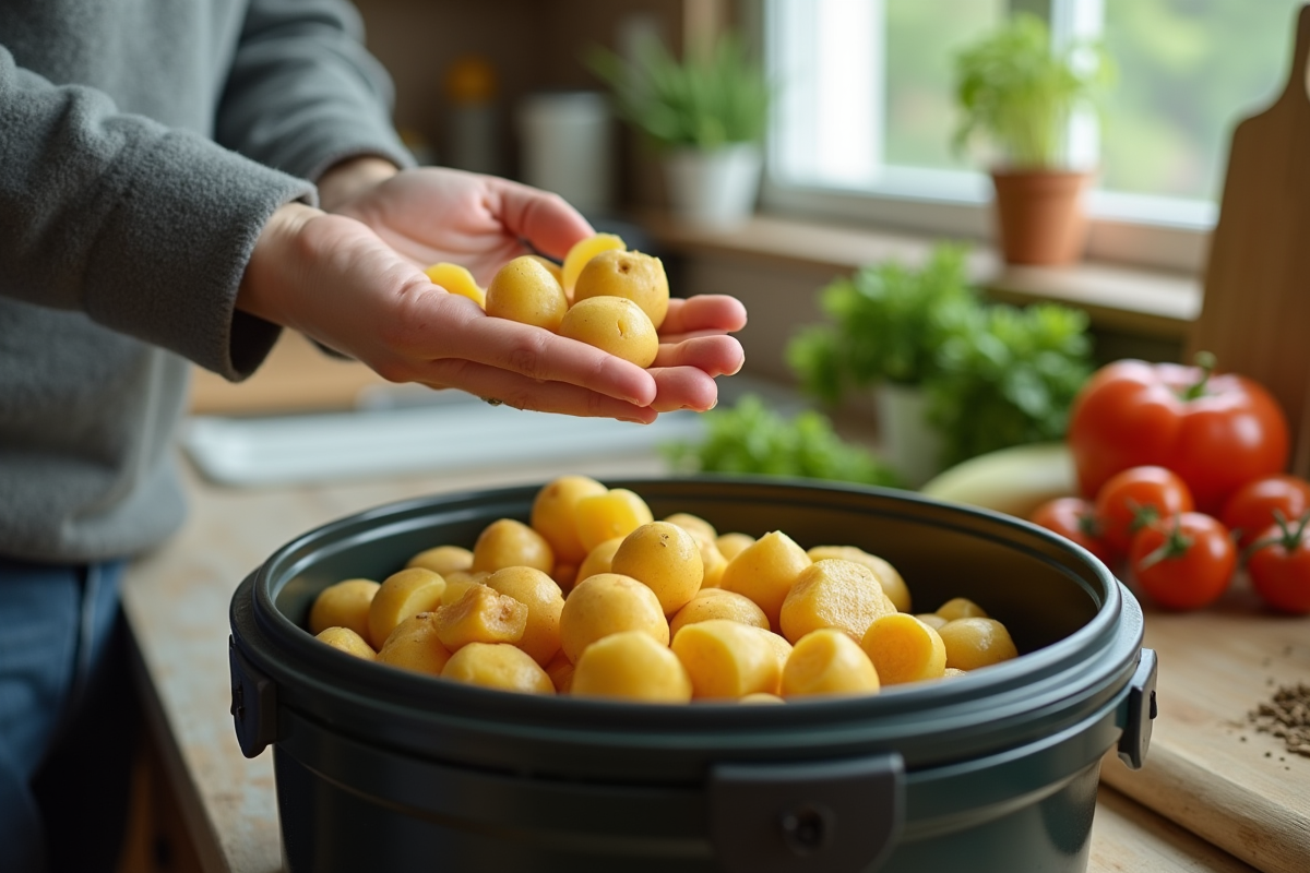 Épluchures de pommes de terre et compostage : les raisons d’éviter cette pratique